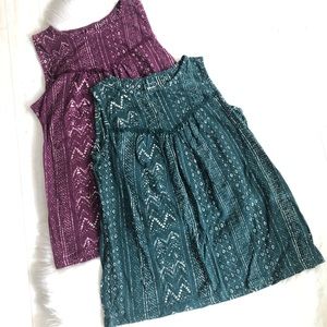 3x$25 Sonoma Goods For Life Two Tank Top Bundle, S